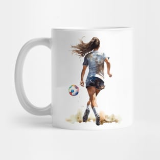 Girl Soccer Player Mug